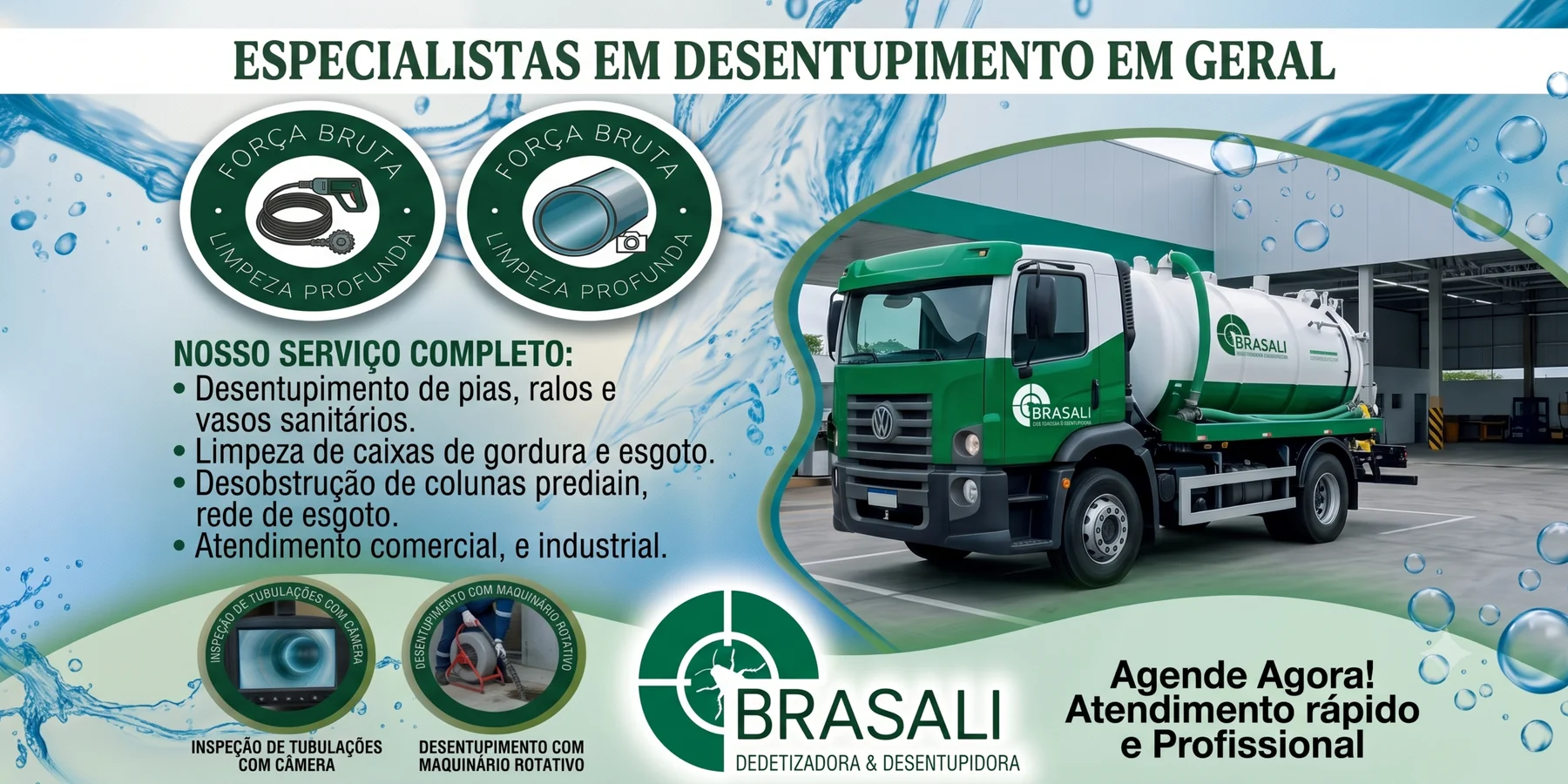 Desentupidora de Vaso e Pia em Brasília-DF — Brasali Dedetizadora